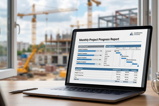 Construction report automation example